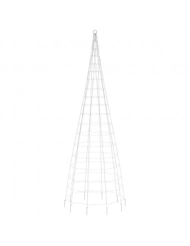 Luce Albero di Natale su Pennone 550LED Bianco Caldo 300cm