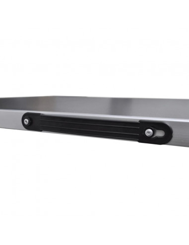 Tavolo da Lavoro Set 3 pz Pieghevole Altezza Regolabile