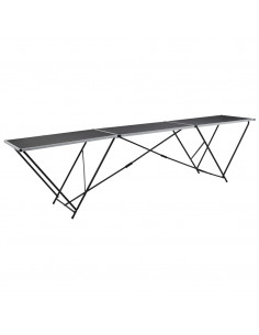 Tavolo Pieghevole per Carta da Parati MDF Alluminio 300x60x78cm 2