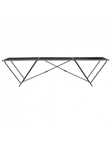 Tavolo Pieghevole per Carta da Parati MDF Alluminio 300x60x78cm