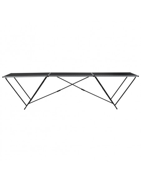 Tavolo Pieghevole per Carta da Parati MDF Alluminio 300x60x78cm