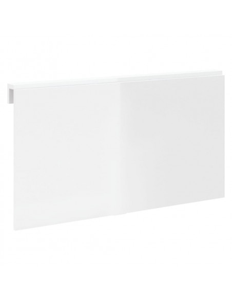 Tavolino Muro Pieghevole Bianco Lucido 100x60x56 cm Multistrato