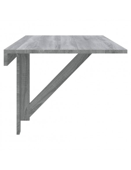 Tavolino Muro Pieghevole Grigio Sonoma 100x60x56 cm Multistrato