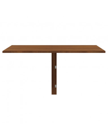 Tavolino Muro Pieghevole Rovere Marrone 100x60x56cm Multistrato