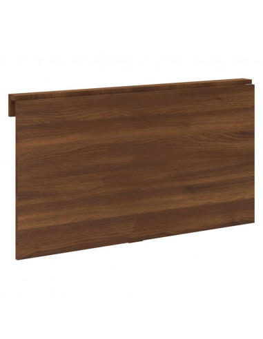 Tavolino Muro Pieghevole Rovere Marrone 100x60x56cm Multistrato