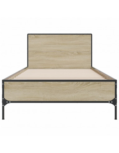 Giroletto Rovere Sonoma 100x200 cm Legno Multistrato e Metallo