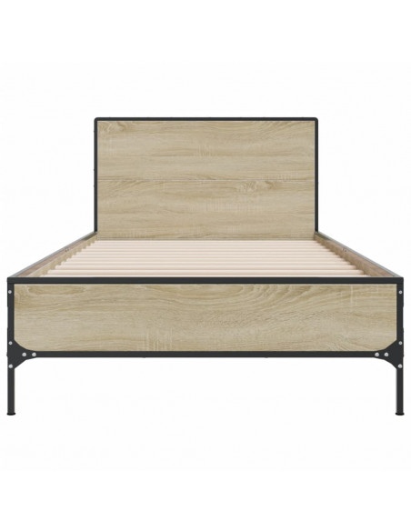 Giroletto Rovere Sonoma 100x200 cm Legno Multistrato e Metallo