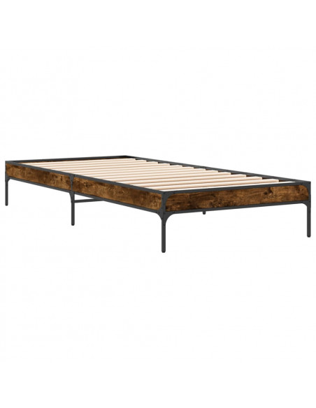 Giroletto Rovere Fumo 90x190 cm in Legno Multistrato e Metallo