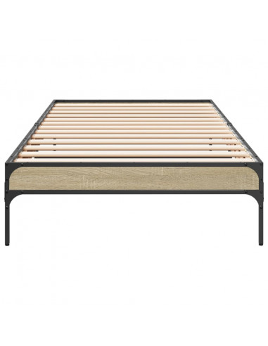 Giroletto Rovere Sonoma 90x200 cm Legno Multistrato e Metallo