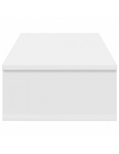 Scaffale a Parete con Cassetti Bianco 80x31x17 cm in Truciolato