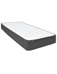 Letto a Molle Grigio Scuro in Tessuto 180x200 cm 2