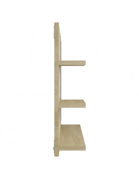 Specchio da Bagno Rovere Sonoma 60x10,5x45 cm Legno Multistrato