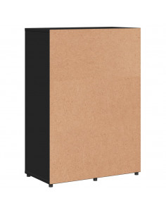 Credenza Nero 60x31x84 cm in Legno Multistrato 2