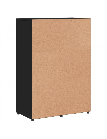 Credenza Nero 60x31x84 cm in Legno Multistrato