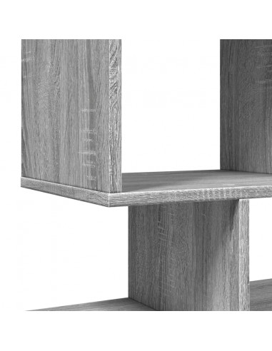 Libreria Divisorio Grigio Sonoma 92x29x112 cm in Truciolato