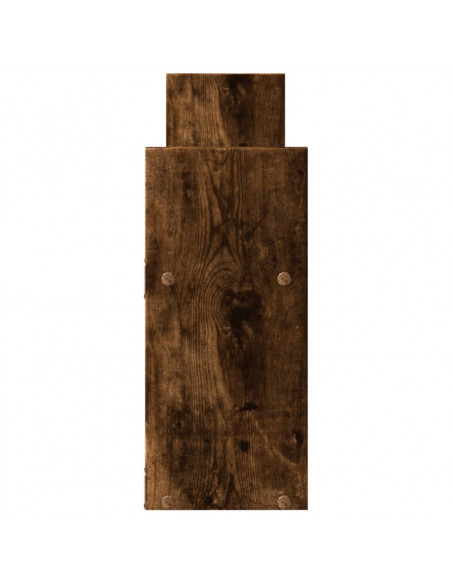 Mobile a Parete 100x18x40 cm Rovere Fumo in Legno Multistrato