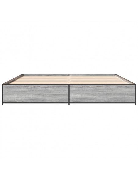 Giroletto Grigio Sonoma 200x200 cm in Legno Multistrato Metallo