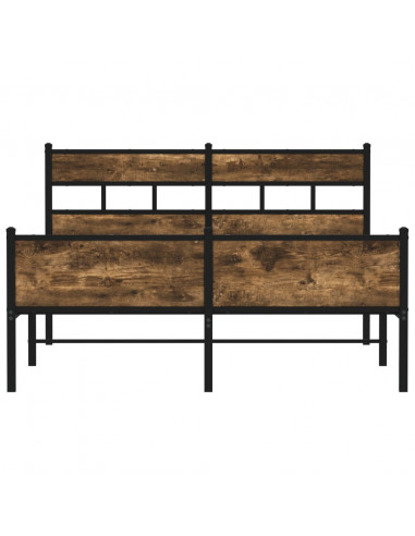 Giroletto senza Materasso Rovere Fumo 140x200 cm in Truciolato