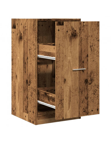 Armadietto da Farmacia Legno Vecchio 40x41x77,5cm in Truciolato