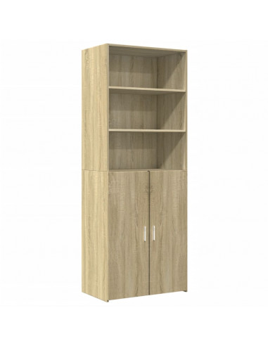 Credenza Rovere Sonoma 70x42,5x185 cm in Legno Multistrato