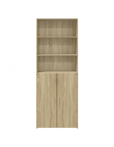 Credenza Rovere Sonoma 70x42,5x185 cm in Legno Multistrato