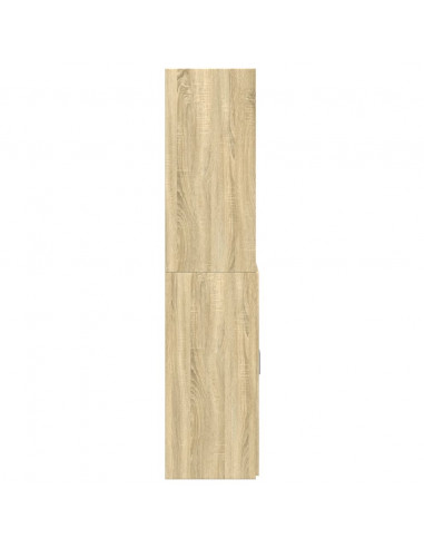 Credenza Rovere Sonoma 70x42,5x185 cm in Legno Multistrato