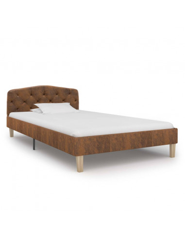 Giroletto Marrone in Similpelle Scamosciata 90x200 cm