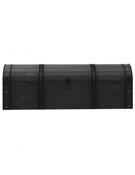 Baule in Legno Massello Stile Vintage 120x30x40 cm