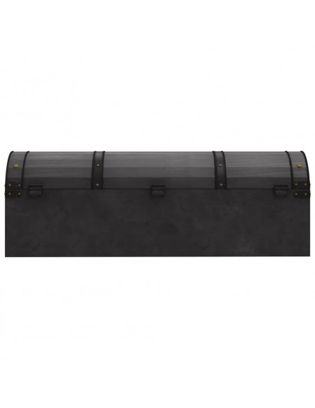 Baule in Legno Massello Stile Vintage 120x30x40 cm