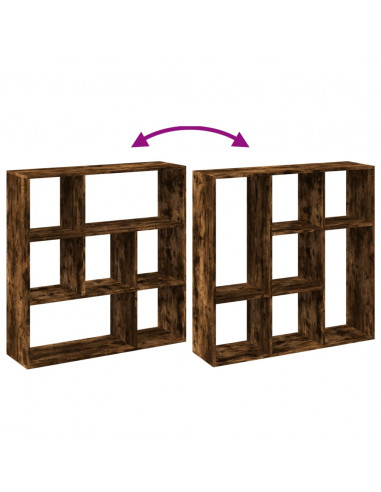 Libreria Divisorio Rovere Fumo 102x29x103,5 cm in Truciolato