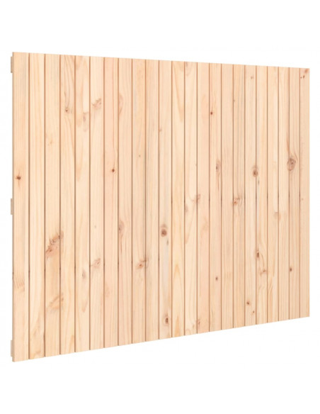 Testiera da Parete 146,5x3x110 cm in Legno Massello di Pino