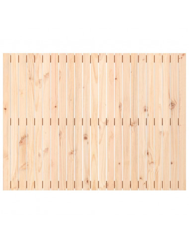 Testiera da Parete 146,5x3x110 cm in Legno Massello di Pino