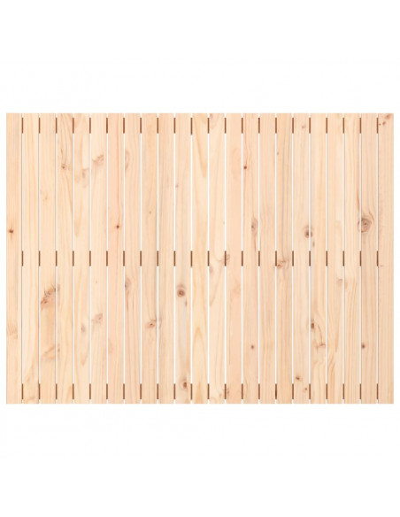 Testiera da Parete 146,5x3x110 cm in Legno Massello di Pino