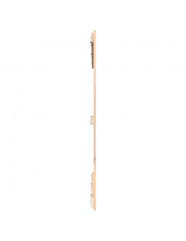 Testiera da Parete 146,5x3x110 cm in Legno Massello di Pino