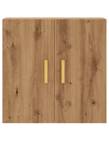 Armadietto a Muro Rovere Artigianale 60x31x60 cm in Truciolato