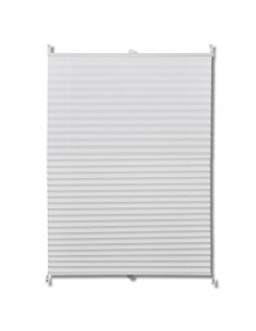 Tenda plissè 70x125cm bianca 2