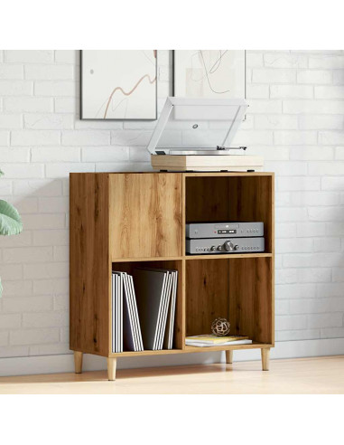 Mobile Porta Dischi Artigianale 84,5x38x89 cm Legno Multistrato