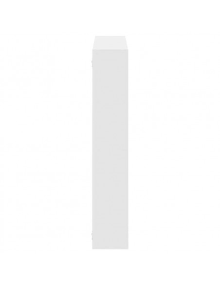 Mensola a Cubo da Parete 12 Scomparti Bianca in Truciolato