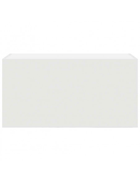 Mobile da Bagno a Parete Bianco 60x25x30cm in Legno Multistrato