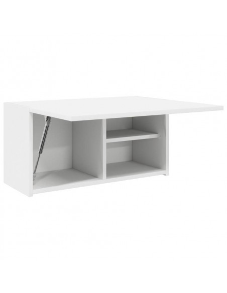Mobile da Bagno a Parete Bianco 60x25x30cm in Legno Multistrato