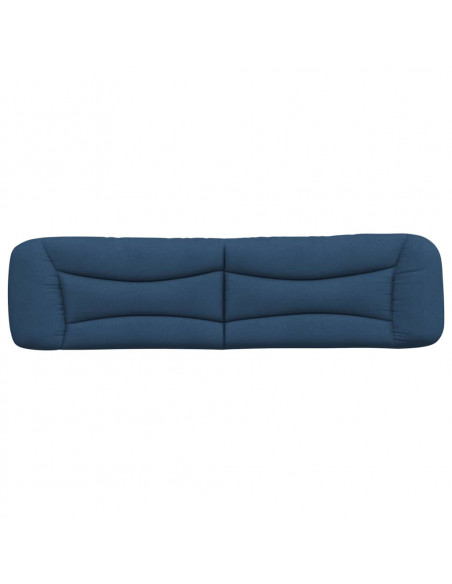 Cuscino Testiera Blu 200 cm in Tessuto
