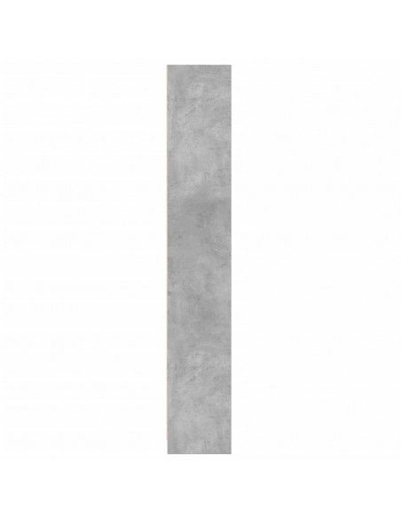 Libreria Grigio Cemento 57x28,5x174 cm in Legno Multistrato