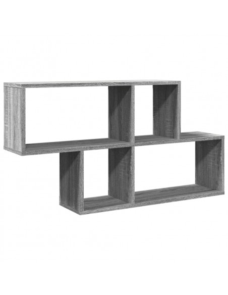 Scaffale a Muro Grigio Sonoma 100x20x53 cm in Legno Multistrato