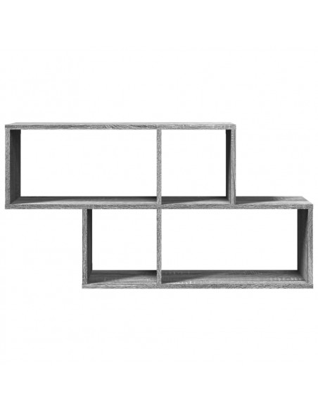 Scaffale a Muro Grigio Sonoma 100x20x53 cm in Legno Multistrato