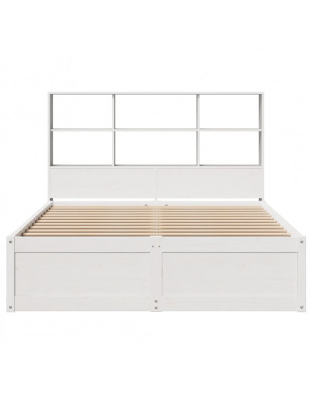 Giroletto senza Materasso Bianco 150x200 cm Legno Massello Pino