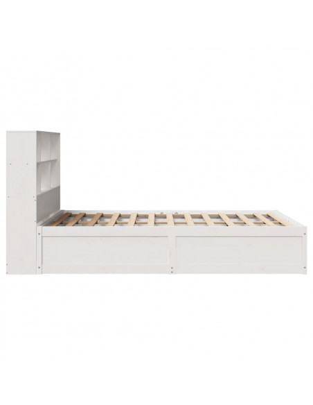 Giroletto senza Materasso Bianco 150x200 cm Legno Massello Pino