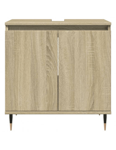 Mobile da Bagno Rovere Sonoma 58x33x60 cm in Legno Multistrato