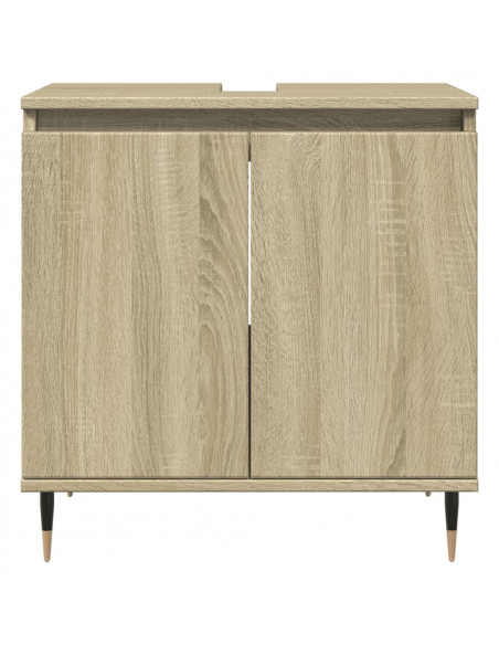Mobile da Bagno Rovere Sonoma 58x33x60 cm in Legno Multistrato
