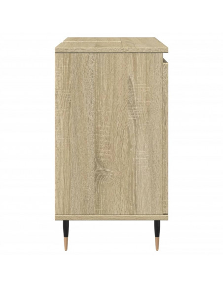 Mobile da Bagno Rovere Sonoma 58x33x60 cm in Legno Multistrato