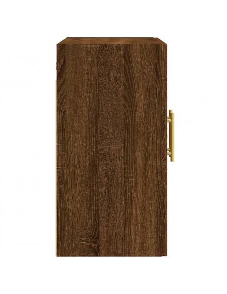 Armadietto a Muro Rovere Marrone 60x31x60 cm Legno Multistrato